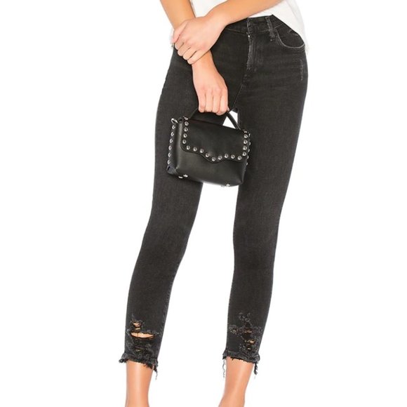 AGOLDE Sophie Mid Rise Skinny Crop
